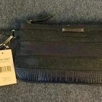 Nine West Denim and Faux Leather Clutch Wristlet (NWT) Photo 0