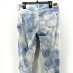 EV1 Jeans Alex Relax Vintage 10 Tie Dye Blue White Denim Stretch Distressed Boho Photo 2