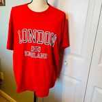 Fruit of the Loom LONDON‎ ENGLAND red Women’s extra large XL shirt Photo 7