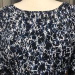 Michael Kors Womens Cold Shoulder Tie Belt Shift Dress Blue Photo 1