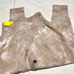 All In Motion NWT  High Rise Tan and white soft jogger sweat-pant side pockets S Photo 2