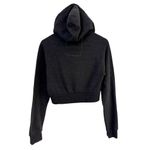 Aviator Nation Smiley Bold Eyes Cropped Hoodie Dark Heathered Gray Small Photo 3