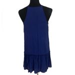 Xhilaration Navy Blue Drop waist Halter Dress Vacation beach Photo 3