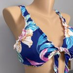 Hobie Juniors XL Standard Ruffle Bralette Bikini Swimsuit Top New Tropical Swim Photo 2