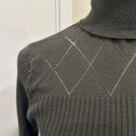 Barbour Laverne Midi Sweater Dress Olive Green Turtleneck US 4 Heritage Preppy Photo 4