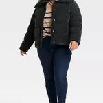 Ava & Viv Womens Black Puffer Jacket Pockets 1X Photo 1