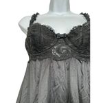 Vintage OLGA Nightgown Black 32 Full Length Underwire Lace Bra 92240 Nylon Photo 5