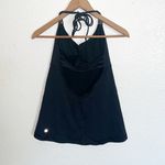 Lululemon Black Built In Bra Open Back Strappy Tie Halter Top Photo 4