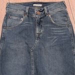 Levi's  Women's 3 Long Faded Denim Flare Skirt Boho Hippie Juniors Photo 2