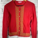 Lilly Pulitzer Greek Key Pink Cardigan Sweater Size XS Photo 5
