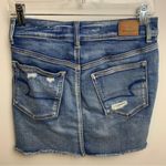 American Eagle  Outfitters Distressed Denim Hi-Rise Mini Skirt Photo 4