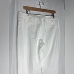 Banana Republic  linen white straight leg pants size 10 Photo 4