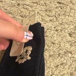 Aerie Black New York City NYC Snacks Pretzel Taxi Cab Graphic Crew Socks Photo 3