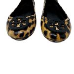 Tory Burch Minnie Leopard Print Patent Leather Travel Ballet Flats Size 7 Photo 1