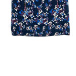 Anthropologie  Maeve Cardana Mini Skirt Floral Brocade Blue Purple Size US‎ 4 Photo 4