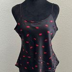 A New Day NWT Black and Red Fitted Camisole with lip print Photo 0
