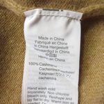 J.Crew NWT Everyday Cashmere Pullover Hoodie in Heather Camel Henley Sweater M Photo 3