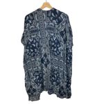 Knox Rose  Blue Paisley Floral Duster Kimono Cardigan S/M Photo 1