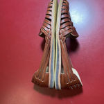 Nisolo Huarache Flats Womens 6.5 Brown Leather Woven Comfort Travel Boho Artsy Photo 6