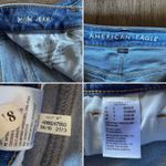American Eagle  Stretch Mom Jeans Classic Blue High Rise Tapered Ankle Length 0 Photo 14