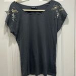 Apt. 9  Charcoal Sequin Accent Women's Tee Photo 2
