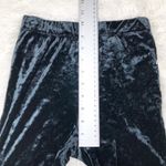 Kendall + Kylie Black Crushed Velvet Ankle Leggings Pants Elastic Waist Size XS Photo 3