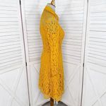 Nanette Lepore  Lace Fit Flare Shirt Dress Dark Yellow 6 Photo 3
