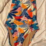 Tropical One Piece Swimsuit Size L Photo 0