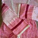 Sundance  Free In Spirit Open Front Cardigan Knit Pink Photo 8
