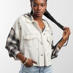 Dance & Marvel Pieced Knit Hooded Jacket Photo 0