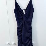 Lucy in the Sky  Talia Front Twist Mini Dress - Navy - S Photo 4