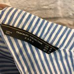 ZARA  TRF Blue/White One Shoulder Crop Top Photo 6