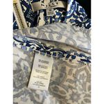 Milly  for Design Nation Fit & Flare Dress Size 10 Blue Tile Mosaic Sleeveless Photo 3