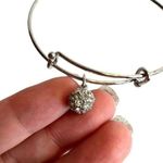Swarovski Crystal Fireball Bangle Bracelet Silver Photo 13