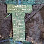 Ralph Lauren Lauren‎  Women Wool Plaid Zip Up Jacket Size Petite Small Blue Green Photo 6