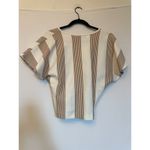 Anthropologie  Bishop + Young Twist-Front Top Sand Color Size XS Photo 4