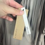 DO+BE NWT  Taupe drop waist tie neck long sleeve mini dress size medium Photo 8