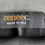 Renee C Skirt Womens Large Pencil Back Slit Faux Suede Olive Photo 1