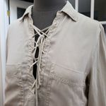 Free People Neutral Under Your Spell Tencel Tunic Blouse Size XS Western Country Photo 4