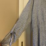 C&C California NWT  Navy White Hooded Striped Linen Tunic Top 2X Nautical Beach Photo 2