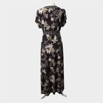 Croft & Barrow  Floral Maxi Long Dress Faux Wrap Style Size XL Belted Office Photo 3
