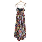 Show Me Your Mumu Juliet Maxi Dress in Charm Peony Black Taffeta M Photo 4