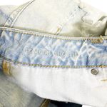 American Eagle  Tomgirl Shortie Distressed Denim Shorts Light Wash Size 8 Photo 3