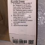 Lululemon LA Tight To Body Ruched Dress Photo 1