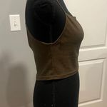 SheIn halter tank top dark army green Photo 2