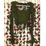 Current Mood  by Dolls Kill Alternative Spells Long Sleeve Cut Out Green Top Photo 0