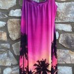 Pink & Purple Palm tree Hawaiian dress swim cover Photo 4