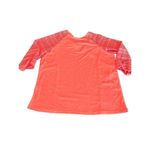 Kaktus Plus Solid 3/4 Sleeve With Mesh Sleeves Coral size L Orange Size L Photo 4