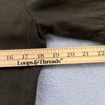 ZARA  Linen‎ Blend Oversize Button Front Ruffle Mini Tunic Dress Small Boho Boxy Photo 4