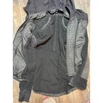 Lululemon Fleecy Keen Quilted Fleece Hooded Jacket Black Womens Size 4 FLAW** Photo 8